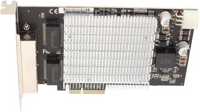 Alt view image 2 of 7 - JTLB PoE Network Card 4 RJ45 Ports PCIe Slot 2.5G 30W Over 328ft Distance Gigabit Ethernet Card for Computer Industry