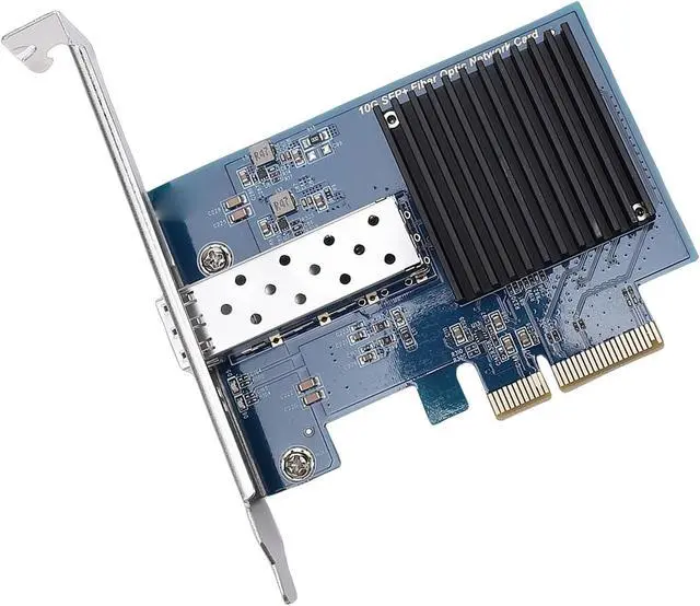 Alt view image 6 of 7 - 10Gbps PCIe X4 NIC Card High Speed Fiber Optic Network Card with Single SFP Port for Server Workstation Upgrade