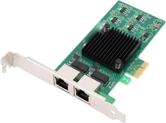 Main image of CUIFATI Gigabit Ethernet Network Card PCI Express X1 with 82574L Chipset for Stable Performance 10/100/1000Mbps RJ45 x2 PXE DPDK iSCSI Jumbo Frames Support