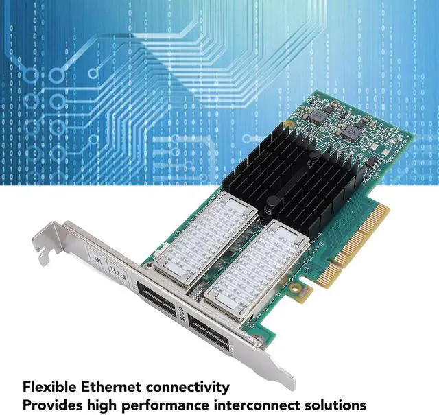 Alt view image 2 of 7 - Dual Port QSFP 40Gb s PCI Network Card, Ethernet Adapter for Server with High Performance and Unique Design, Tailored to Your Network Needs