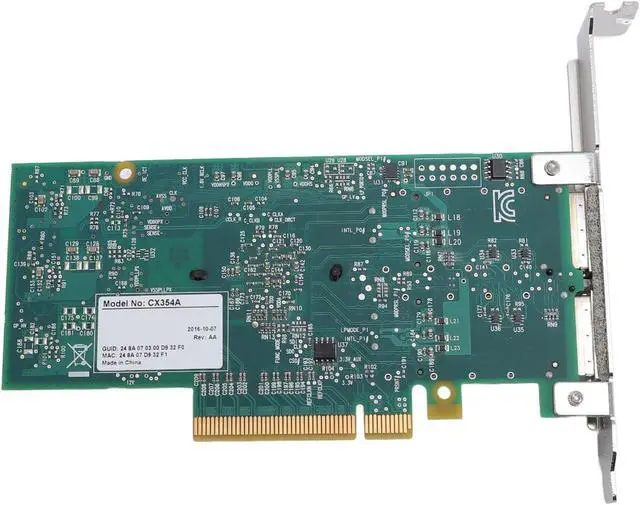 Alt view image 7 of 7 - Dual Port QSFP 40Gb s PCI Network Card, Ethernet Adapter for Server with High Performance and Unique Design, Tailored to Your Network Needs