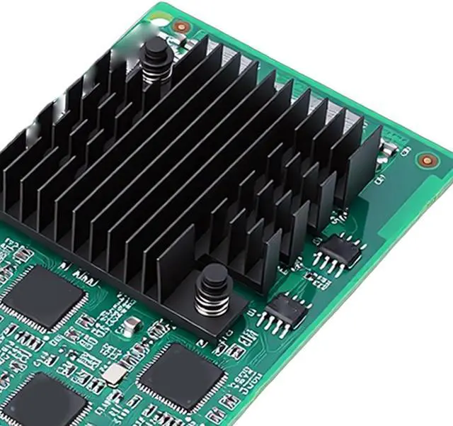 Alt view image 7 of 7 - Yunseity Gigabit Ethernet PCIe Network Card, 4 Port RJ45 PCI Express 2.1 x1 Adapter with Slim Full Height Bracket, for Server Desktop Industrial Applications