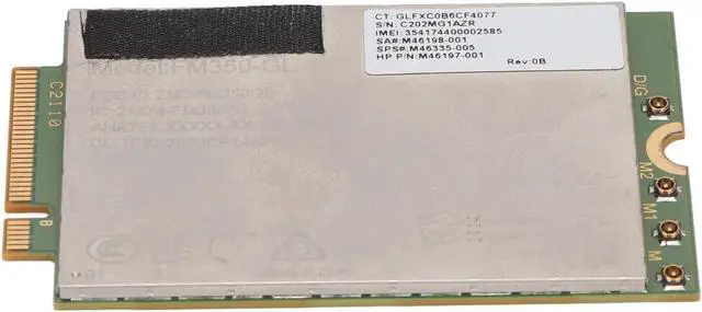 Alt view image 2 of 7 - 5G LTE Network Card 4.67Gbps Downlink 1.25Gbps Uplink 4x4 MIMO GNSS FM350 GL Network Card for Laptop