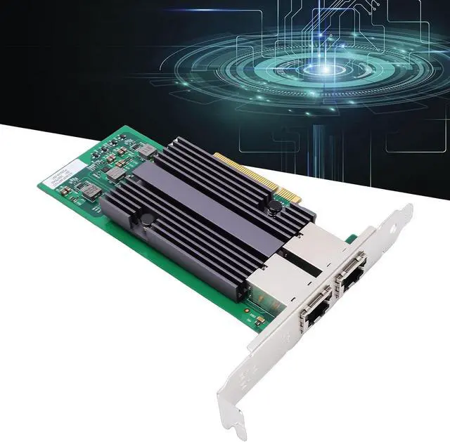 Alt view image 4 of 7 - Sanpyl 10Gb PCIE X8 Network Card Dual RJ45, fit for BT2 | PCIe V2.1 | Low Power Consumption Ethernet Card for Wins 11 10fB/7/Wins Server 2025 2022 2019 2016 2012