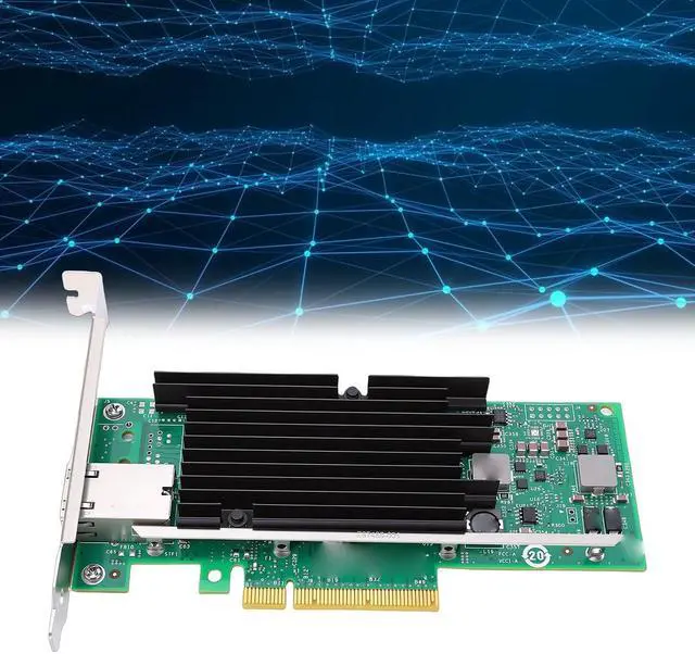 Alt view image 4 of 7 - 10Gb PCIE Network Card, X540 T1 Controller Chip with Intelligent Offload Technology, Single RJ45 Port for VMware Server