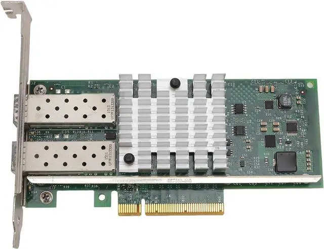 Main image of Low Power Consumption SFP and PCI E Network Card NIC, 10Gb for Server, Converged Dual SFP and Port PCIE X 8 PCI Express Ethernet LAN Adapter, High Speed SFP and PCIE Network