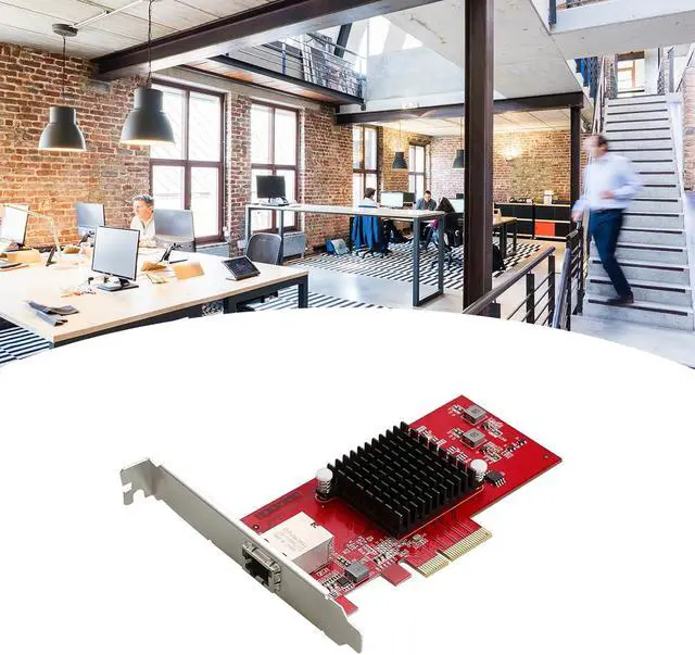 Alt view image 2 of 7 - Upgrades Your Connectivities with PCIe3.0 4xNetworks Card 10GBASET-T IEEE802.1Q VLANs IEEE802.3xFlow Control Standard