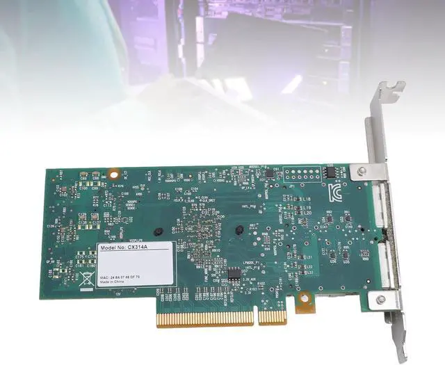 Alt view image 5 of 7 - 40Gb Ethernet PCIe Card, 40GbE 2 Ports Network Card, Low Latency PCI Express 30. X8 for Optical, Speed Data up to 40Gbps per Port, Compatible with