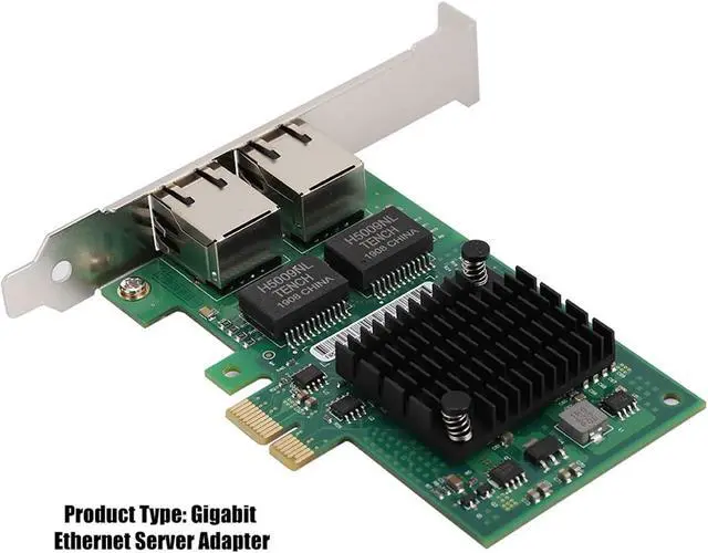 Alt view image 4 of 7 - I350 AM2 Gigabit Network Card, PCI Express Dual Port Server Adapter with 10/100/1000Mbps, for Ethernet Controller