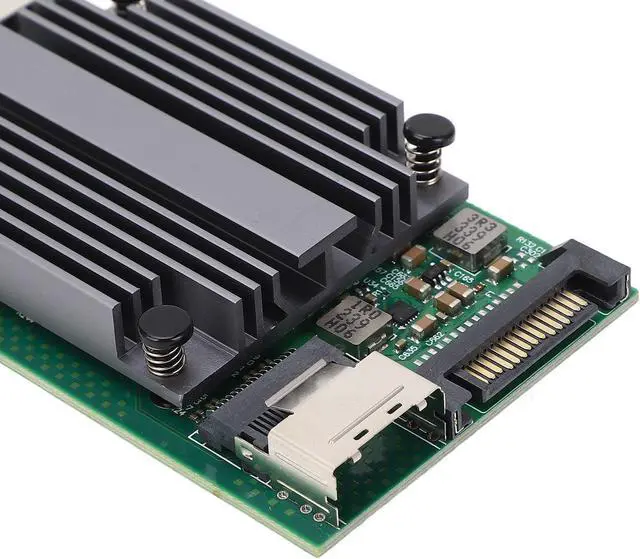 Alt view image 6 of 7 - Ethernet NIC Card, M.2 to 10Gb Ethernet Network Adapter B M Key 82599 1 Sfp Industrial Network Card for Server and Control Systems Win8 10 and More Supported