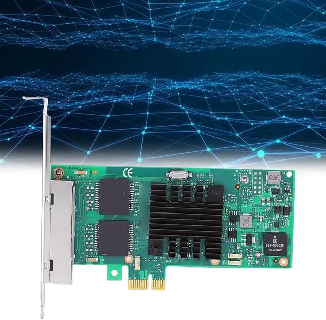 Alt view image 3 of 7 - GOWENIC PCI Express NIC Card, 4 Port Gigabit Ethernet Network Adapter with 82580 Chipset Support, for Servers Desktops Industrial Applications
