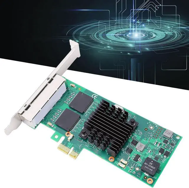 Alt view image 5 of 7 - GOWENIC PCI Express NIC Card, 4 Port Gigabit Ethernet Network Adapter with 82580 Chipset Support, for Servers Desktops Industrial Applications