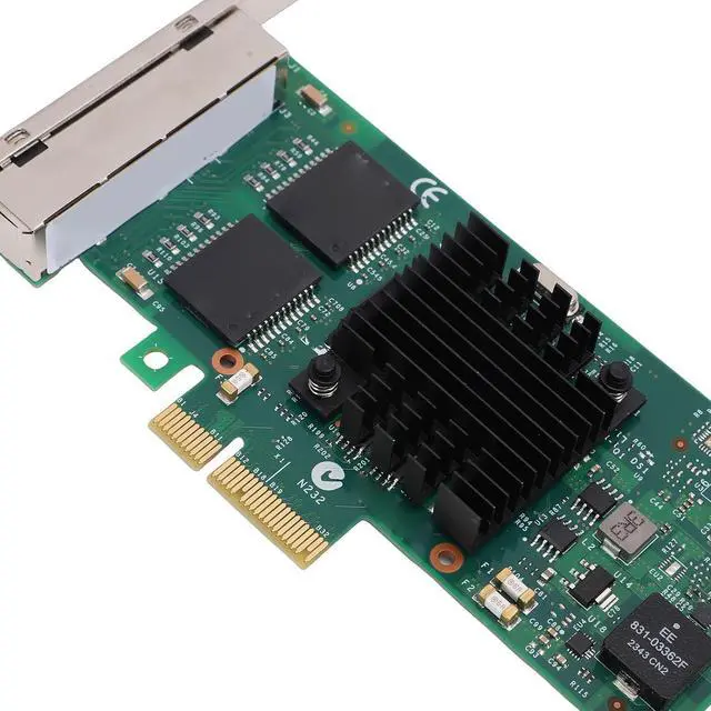 Alt view image 7 of 7 - 4 Port Gigabit PCI Express Network Card, Ethernet Adapter with 82580 Chipset for Server Desktop Industrial PC