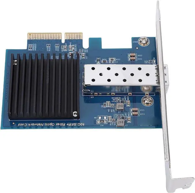 Alt view image 2 of 7 - Generic 10Gbps PCIe Network Card, High Speed Server Fiber Optic Network Adapter with Single SFP Port & PCI Express X4 for Window