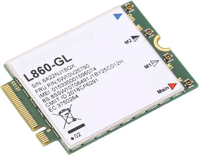 Alt view image 5 of 7 - Acouto 4G LTE Card L860 GL Chipset M.2 ESIM Module for ThinkPad X1 P15 P17 T14 P14s T15 P15s