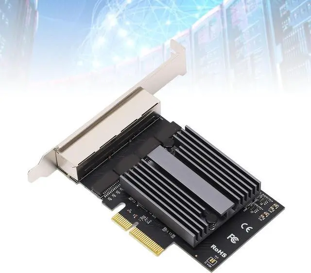 Alt view image 7 of 7 - 4 Port Gigabit Ethernet Network Adapter Card for Desktop Computers, High Load Stability, Faster Transmission, Full Duplex Half Duplex Adaptive, 11, PVE, ESXi