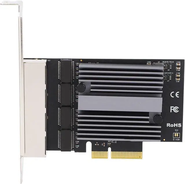 Main image of 4 Port Gigabit Ethernet Network Adapter Card for Desktop Computers, High Load Stability, Faster Transmission, Full Duplex Half Duplex Adaptive, 11, PVE, ESXi
