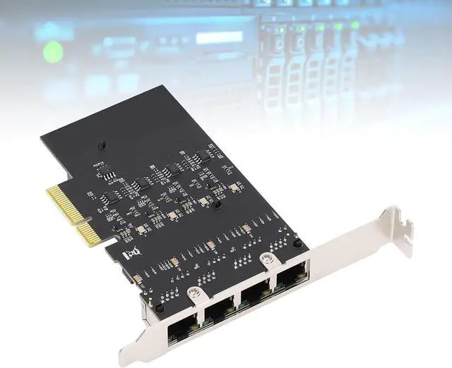 Alt view image 6 of 7 - 4 Port Gigabit Ethernet Network Adapter Card for Desktop Computers, High Load Stability, Faster Transmission, Full Duplex Half Duplex Adaptive, 11, PVE, ESXi