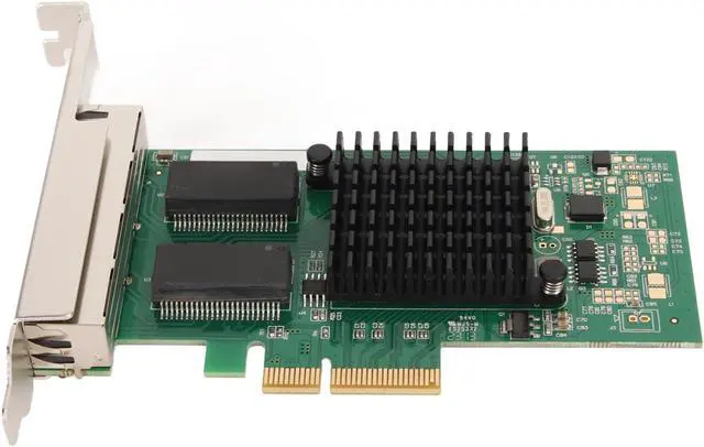 Alt view image 5 of 7 - 4 Ports PCIe Network Card, Gigabit Ethernet Card, 1000Mbps PCI 20. 5 GTs, RJ45 Network Adapter with Bracket for Server Desktop Computer, Compatible with Unix