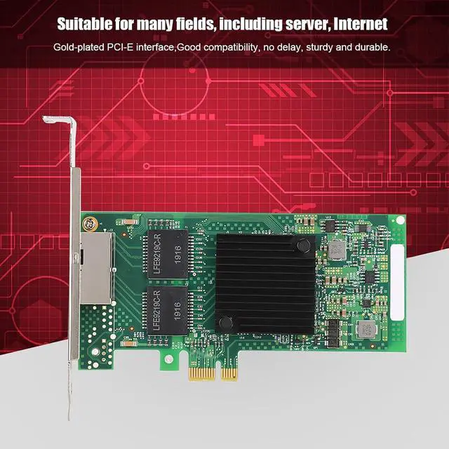 Alt view image 2 of 7 - I350 T2V2 PCIE X1 Double Port Server Gigabit Ethernet Network Card, with RJ45 Interface for WindowsLinux VMware