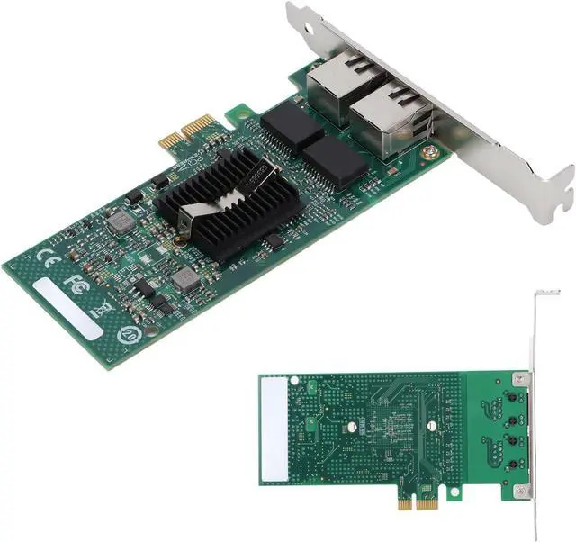 Alt view image 6 of 7 - FN82576 T2 Gigabit PCIe Network Card, Dual RJ45 Ports, 10/100/1000Mbps, 82576GB Chip, for Desktop Server, High Performance Ethernet Connectivity with LED Indicators