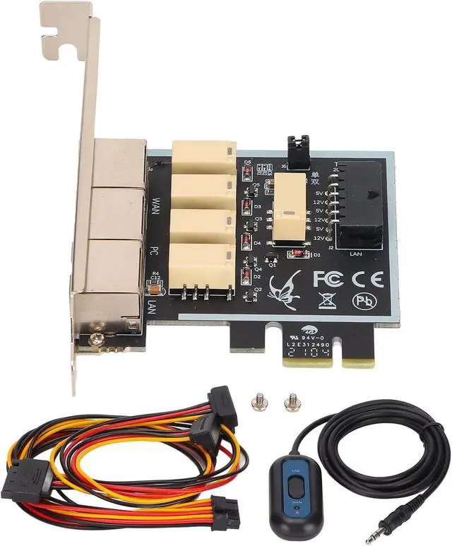 Alt view image 7 of 7 - Physical Driver Separation Card, While Switching Networks and Hard Disk Power, 1000M/S Gigabit Network, Advanced Printing Circuit Board, HDD Power Separation Card Suitable for Win
