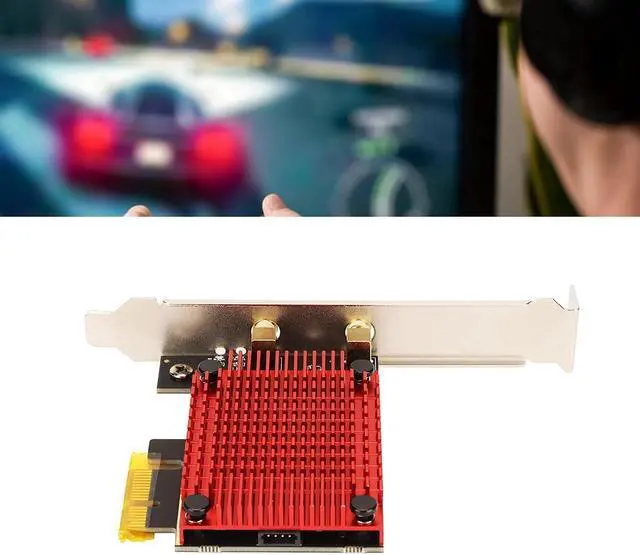 Alt view image 6 of 7 - Wireless PCIe Card, 6dBi High Gain Antenna Support 2.4G 5G Dual Band Up to 3000Mbps, Compatible with PCIe X4 X8 X16 Interface, Removable External Antenna Support Winodows10 11 64 Bit System