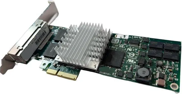 Alt view image 4 of 4 - 9404PT NC364T PCI Express 4 Port GIGABIT 436431-001 435506-B21 82571 Chip NIC Network Card for Server(with Both Baffle)
