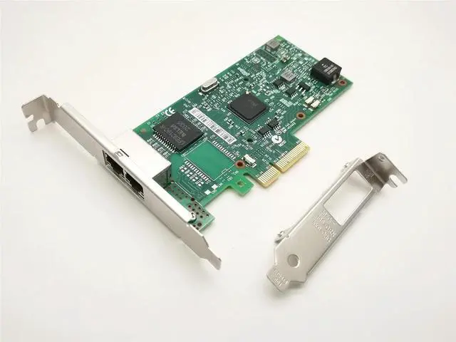 Alt view image 5 of 6 - 1Gb Network Card I350-T2 with Ethernet Server Gigabit LAN Adapter I350T2V2BLK Chip Dual RJ45 Ports PCI Express 2.1x4 NIC
