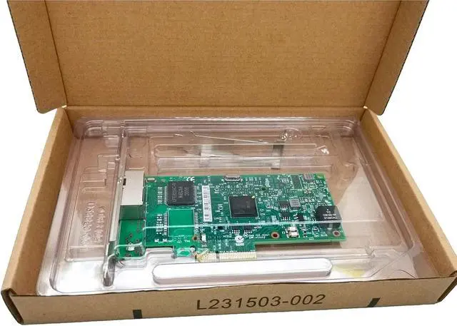 Alt view image 6 of 6 - 1Gb Network Card I350-T2 with Ethernet Server Gigabit LAN Adapter I350T2V2BLK Chip Dual RJ45 Ports PCI Express 2.1x4 NIC