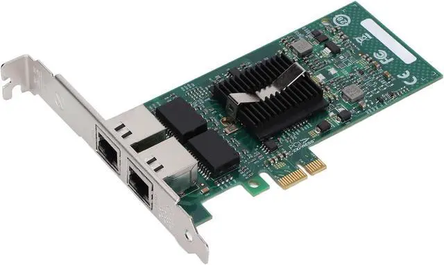 Alt view image 5 of 7 - FN82576 T2 Gigabit PCIe Network Card, Dual RJ45 Ports, 10/100/1000Mbps, 82576GB Chip, for Desktop Server, High Performance Ethernet Connectivity with LED Indicators
