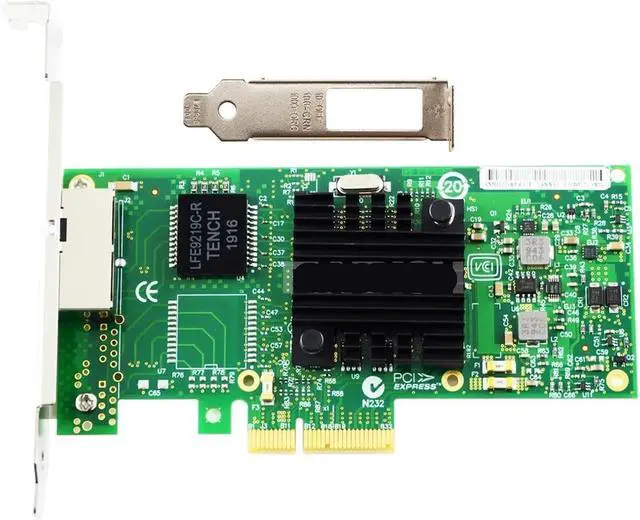 Alt view image 2 of 5 - I340-T2 PCI-E X4 RJ45 Dual Port Gigabit Ethernet LAN 10/100/1000Mbps Network Interface Card for 82580 Chip