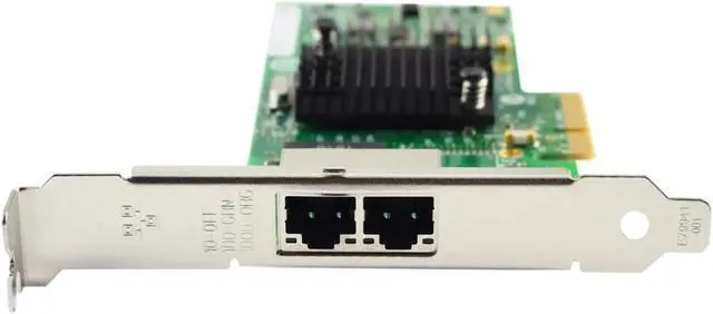 Alt view image 3 of 5 - I340-T2 PCI-E X4 RJ45 Dual Port Gigabit Ethernet LAN 10/100/1000Mbps Network Interface Card for 82580 Chip