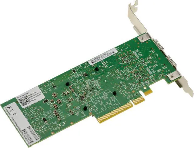 Alt view image 5 of 5 - Kalea-INFORMATIQUE PCIe 3.0 x8 2 Port 25G Ethernet LAN Network SFP28 Controller Card with Broadcom BCM57414B Chipset