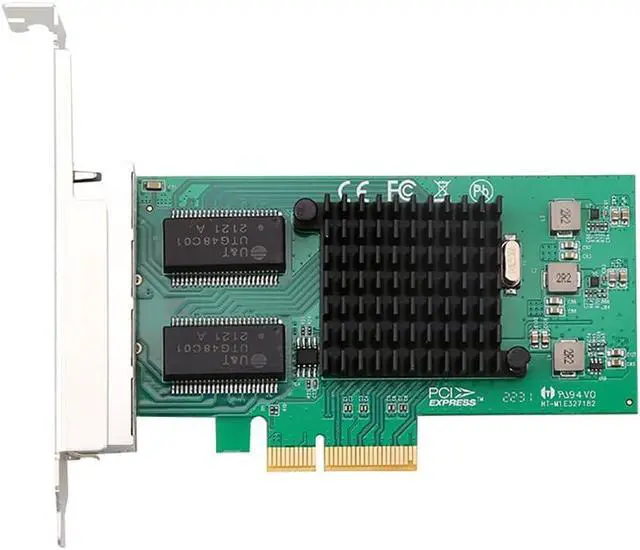 Alt view image 2 of 5 - TXA034 4-Port Gigabit Network Card I350-T4 Enterprise Card with Chip I350 for PCIe 4X Interface Computer