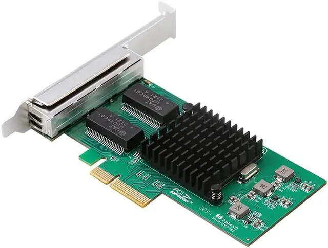 Alt view image 5 of 5 - TXA034 4-Port Gigabit Network Card I350-T4 Enterprise Card with Chip I350 for PCIe 4X Interface Computer