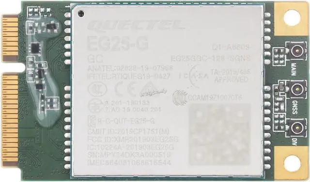 Main image of Quectel EG25-G mPCIe LTE Cat 4 Module with PCI Express Mini Card Form Factor Supports Multiple Wireless Communication Modes @XYGStudy (EG25-G mPCIe)