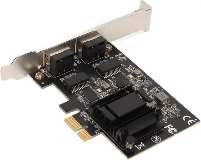 Alt view image 5 of 7 - Dual Port PCIe Network Card, 2.5ase T PCIe Internet Adapter with RTL8125BG Chip, 2500 1000 100Mbps Ethernet Card for Desktops PC Servers, Wide Compatibility with d Linux