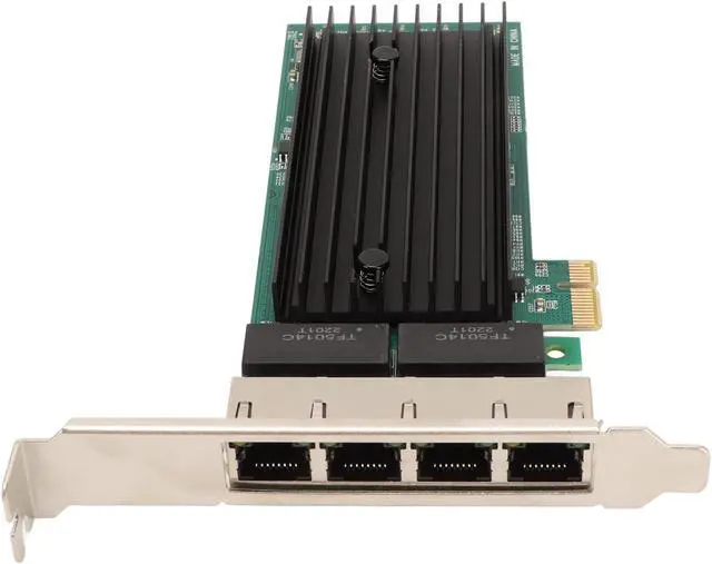 Alt view image 6 of 7 - 4 Port PCIe Gigabit Ethernet Card, PCI Network A, 10 100 1000Mbps RJ45 LAN Card with JL82576EB Controller, Supports VMware, for Server Workstation PC