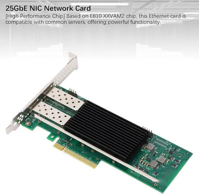Alt view image 2 of 7 - PCI E 4.0 Network Card Dual Port NIC PCI E 4.0 Ethernet Network Adapter 25GbE PCIe Network Card Network Card Ethernet Card 2 Port PCIe Network Card 25GbE NIC Network Card