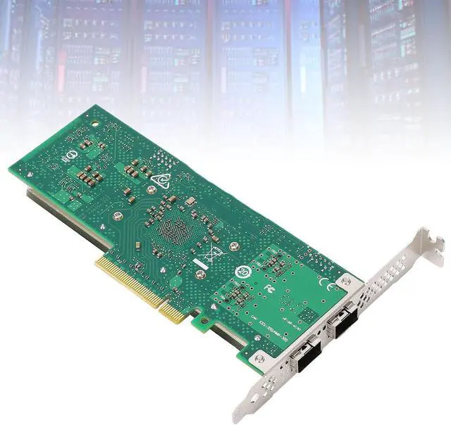 Alt view image 7 of 7 - Dual Port NIC, PCI E 4.0 Network Card 25GbE 2 Port E810 XXVAM2, Gold Plated Shielded Interface, High Performance Chip, Stable Data Transfer, High Speed