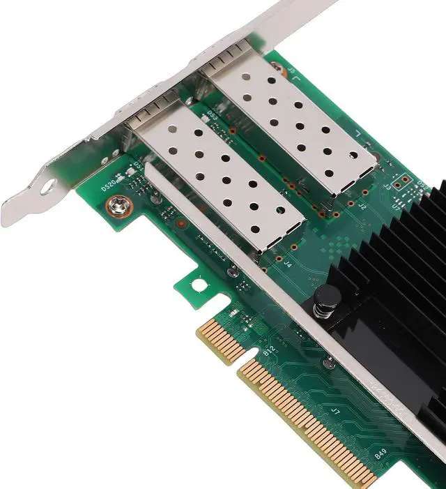 Alt view image 7 of 7 - 10Gb SFP + PCI E Ethernet Network Card, Single SFP + Interface Support for X710AM1 Chip, PCI Express 3.0 X8 Ethernet Server Adapter Support for Server/VMware