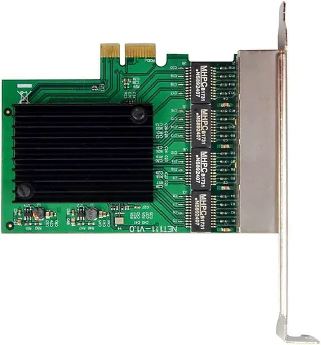 Alt view image 3 of 5 - 3X Pci-E X1 Gigabit Network Card Pci-Express 4 Port Ethernet Network Card Rtl8111F Ethernet LAN Card