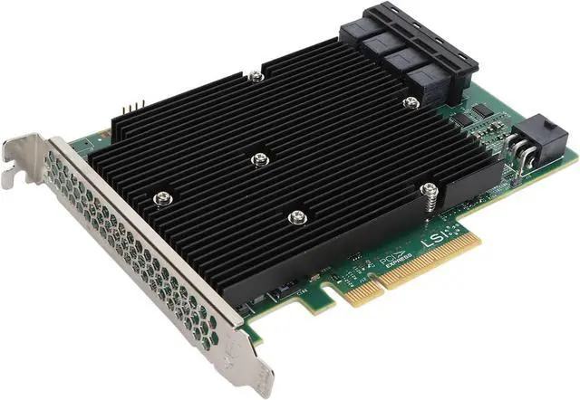 Alt view image 7 of 7 - LSI SAS 9300-16I HBA Card, 16 Port 12Gbps HBA Controller Card, for Windows, Linux and More, Serial SATA, SAS Interface, PCIe