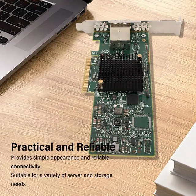 Alt view image 5 of 7 - LSI 9300 8e Controller Card, 12G External PCIe SAS HBA, 8 Port, Host Bus Adapter, IT Mode, for Windows, VMware, Freebsd