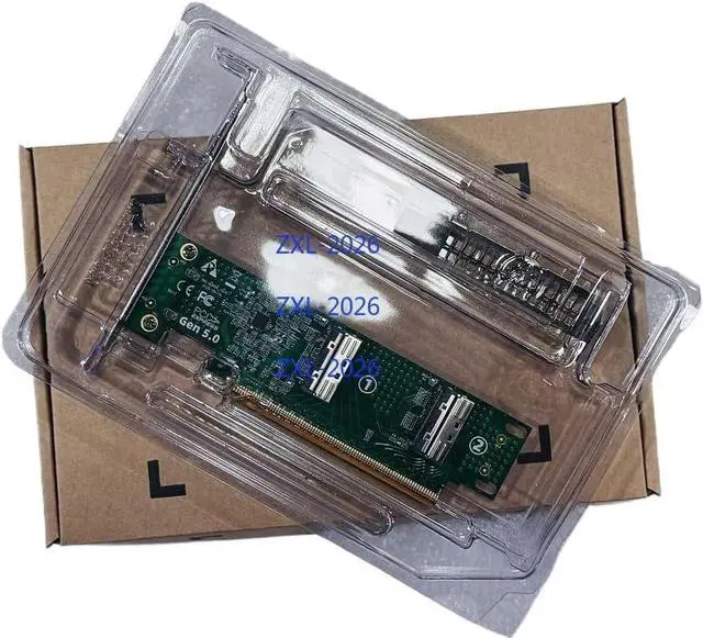 Alt view image 5 of 6 - Adapter PCI-E 5.0 PCI-Express 16x to SFF-TA-1016 Dual MCIO 8i Mini Cool Edge IO VROC Adapter for Mainboard SSD Graphics Card