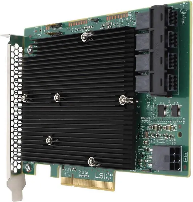 Alt view image 5 of 7 - Rengue LSI SAS 9300 16I HBA Card, 16 Port 12Gigabits Per Second PCIe 3.0 x8 SAS Controller with Non Support for VMware Freebsd