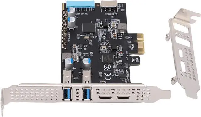 Main image of Bewinner PCIe Expansion Card, PCIE to USB 3.2 Gen 1 Card 10Gbps 2X USBC 2X USBA Ports for Desktop PC OS X, with USB Type E 19pin Interfaces