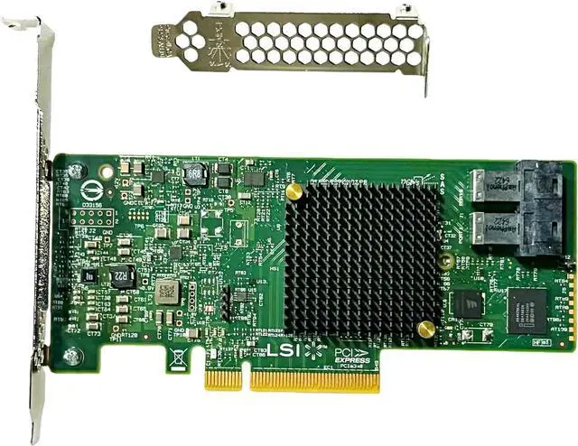 Alt view image 3 of 7 - 9300-8i LSI SAS3008 8-Port 12Gb PCIe 3.0 IT Mode ZFS FreeNAS unRAID SAS SATA Expander+2*SFF-8643 SATA Cable