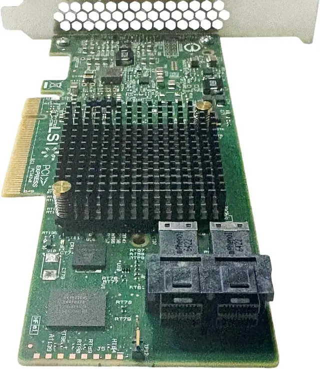 Alt view image 6 of 7 - 9300-8i LSI SAS3008 8-Port 12Gb PCIe 3.0 IT Mode ZFS FreeNAS unRAID SAS SATA Expander+2*SFF-8643 SATA Cable